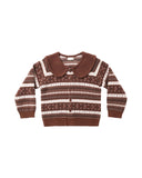 Rylee & Cru Rosewood Fair Isle Cardigan