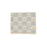 Bebe Organic Faded Blue Patchwork Rocking Horse Blanket