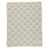 Bebe Organic Faded Blue Patchwork Rocking Horse Blanket
