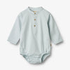 Wheat Light Chambray Victor Shirt Romper