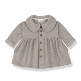 1+ in the family Dark Taupe Salerno Collar Dress