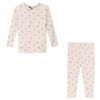 Whipped Cocoa Pink Rib Floral Pajamas