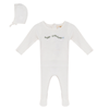 Apricot Boy Knit Footie
