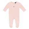 Space Gray Soft Pink Chest Print Footie