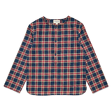 Louis Louise Navy Tartan Oncle Shirt