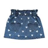 Louis Louise Blue Denim Heart Teacher Skirt