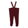 Analogie Deep Red Knit Long Suspender Leggings