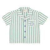 Piupiuchik White/Green Hawaiin Stripe Shirt