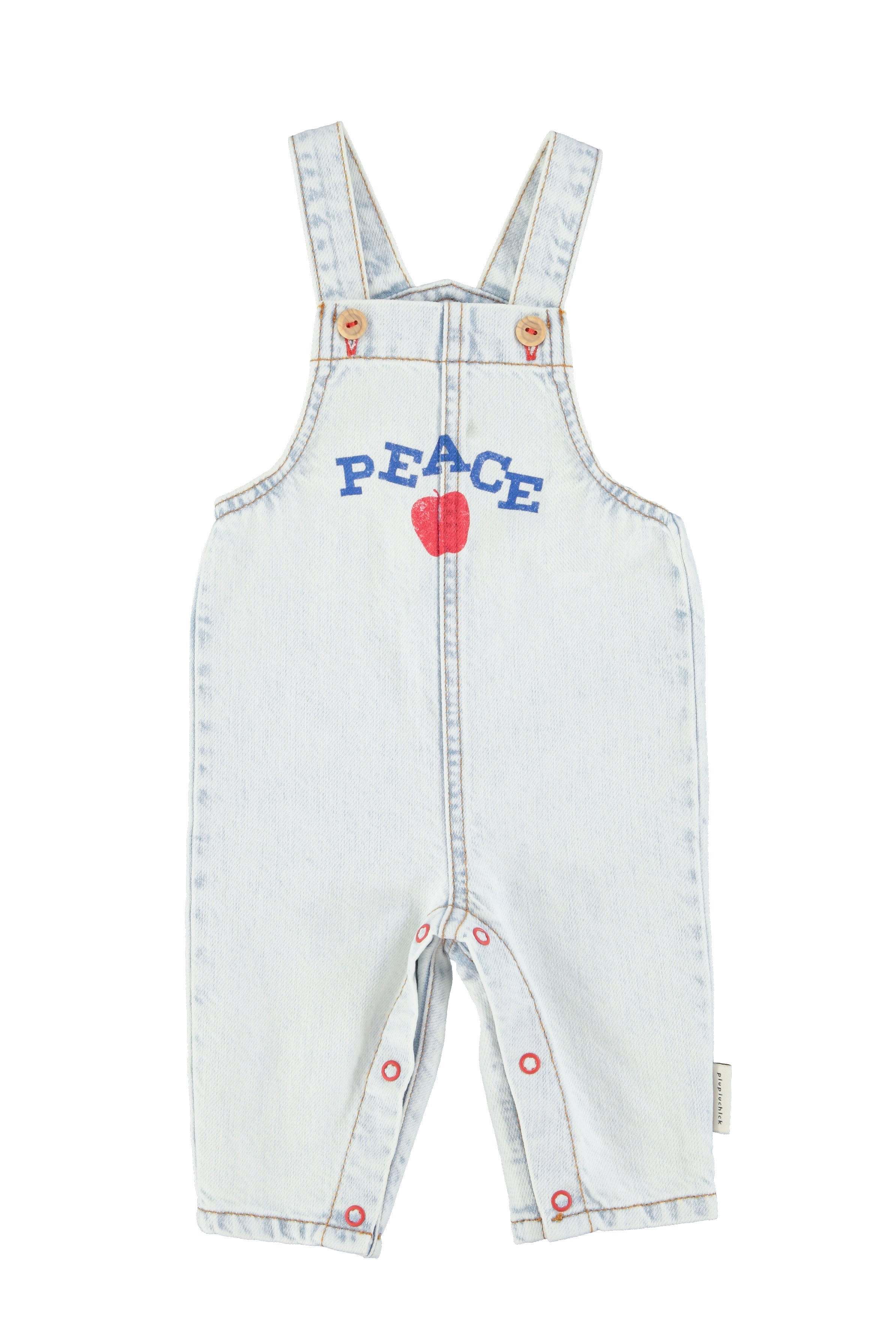 Piupiuchick Denim Peace Dungarees – Little Loungers