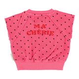 Piupiuchick Pink Cherry Sleeveless Sweatshirt