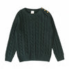 Analogie Hunter Green Cable Knit Sweater