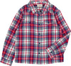 Louis Louise Off White/Red Tartan Plaid Shirt