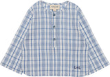 Louis Louise Blue Crepe Saul Shirt/Bloomer Set