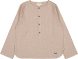 Louis Louise Beige Twill Check Shirt