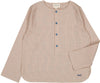 Louis Louise Beige Twill Check Shirt