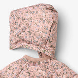 Wheat Rose Powder Floral Olga Puffer Jacket