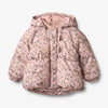 Wheat Rose Powder Floral Olga Puffer Jacket
