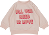 Louis Louise Pink Jimmy Velvet Love Sweatshirt