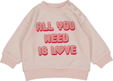Louis Louise Pink Jimmy Velvet Love Sweatshirt
