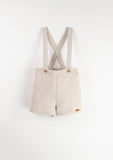 Popelin Sand Dungaree with Strap