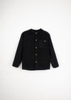 Popelin Black Corduroy Overshirt