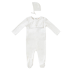 Kipp White Bisous Footie and Bonnet