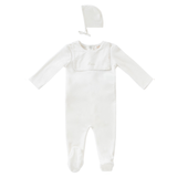 Kipp White Bisous Footie and Bonnet