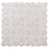 Kipp White Pink Petit Toile Blanket
