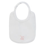 Kipp White Pink Petit Toile Bib