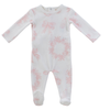 Kipp White Pink Petit Toile Footie