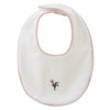 Kipp White Pink Lil Blooms Bib