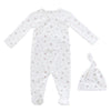 Kipp White Pink Lil Blooms Footie and Hat