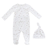 Kipp White Pink Lil Blooms Footie and Hat