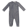 Kipp Blue Tiny Miracles Velour Footie