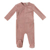 Kipp Pink Tiny Miracles Velour Footie