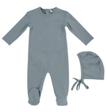 Kipp Blue Bebe Footie and Bonnet