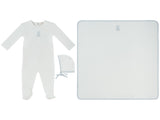 Kipp White Blue Petit Ours Layette Set