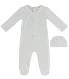 Kipp Blue Petit Ours Footie/Hat