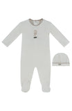 Kipp Taupe Atelier Bunny Footie/Hat