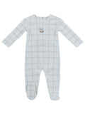 Kipp Blue Whinny Plaid Footie