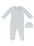 Kipp White Classic Bib Footie/Hat