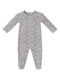 Kipp Taupe Woodland Toile Footie