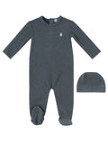 Kipp Grey Soft Wool Footie/Hat