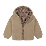 Denali Beige/Leopard Teddy Bomber