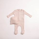 Bee & Dee Ballerina Pink to the Moon Footie/Beanie