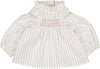 Louis Louise Off White Odessa Twill Stripe Tunic