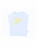 Loud Delicate Blue Raglan Sleeveless Top