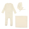 Lilette Ivory Pinpoint Layette Set