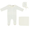 Bebe Organics Pearl Blooms Collar Layette Set