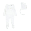 Ladida Bebe Pointelle Footie and Hat